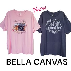 Bundle - NWOT Bella Canvas Women's Graphic Tee Shirts Size 3XL